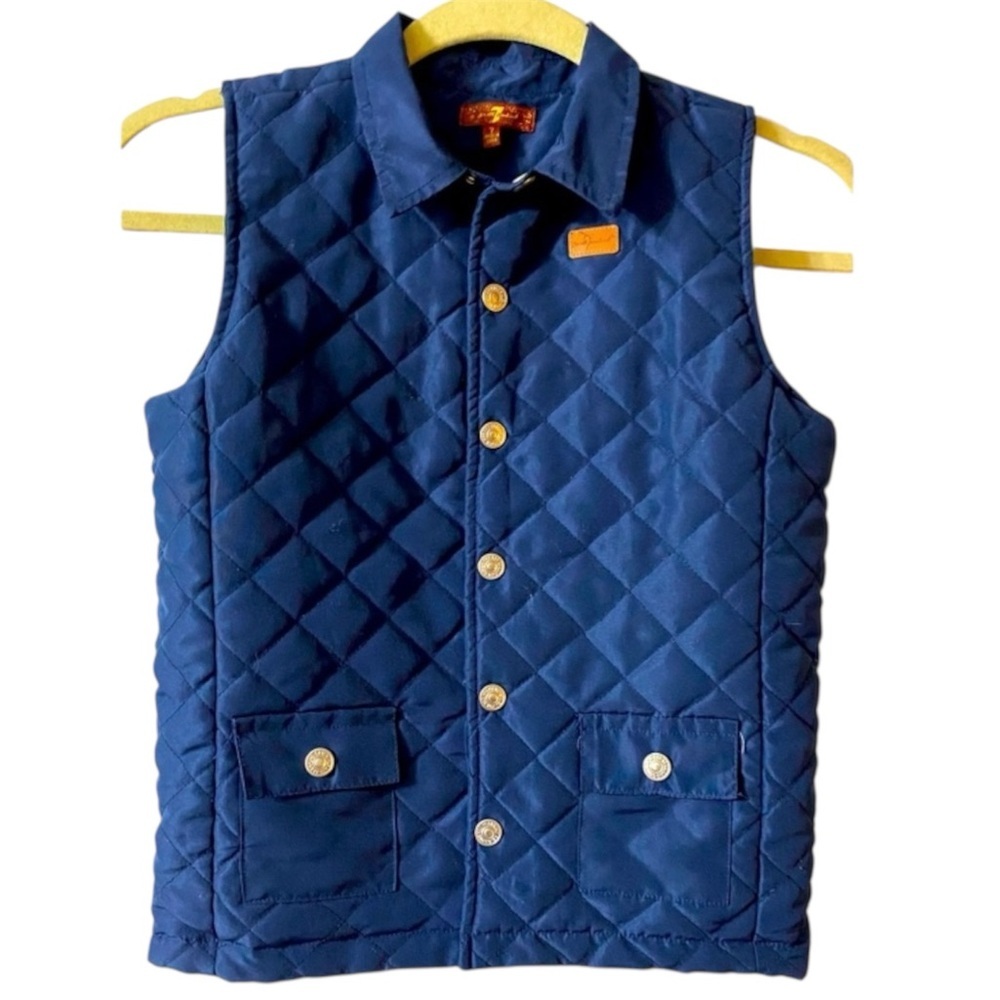 7 for All Mankind Vest, Puffer Vest, Sz 7, Like new, Lightweight, Cotton